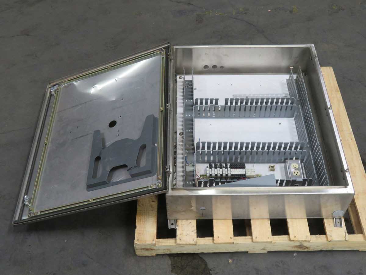 Hoffman A-160 Stainless Steel Industrial Control Panel Enclosure T254015 - ELECTRICAL ENCLOSURES