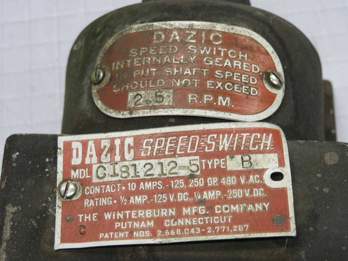 DAZIC C181212-5 ALUMINUM SPEED SWITCH T213827 - SWITCHES