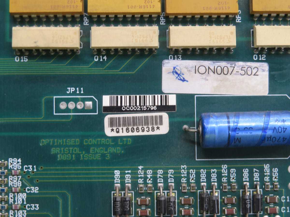 OPTIMISED CONTROL ION007-502 CIRCUIT BOARD T244883 - SERVO