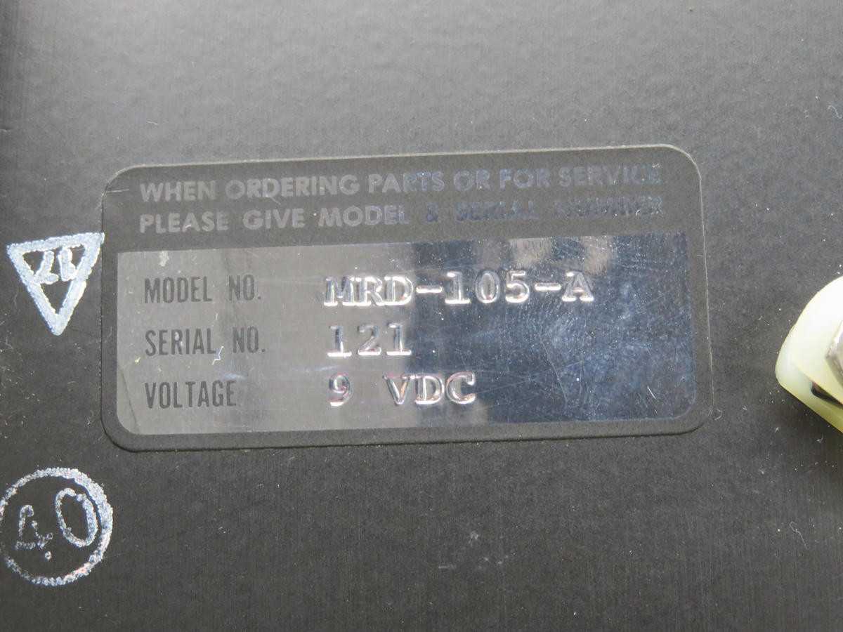 MINIROVER MRD-105-A CONTROLLER HAND BOX BENTHOS T213400 - OPERATOR CONTROLS