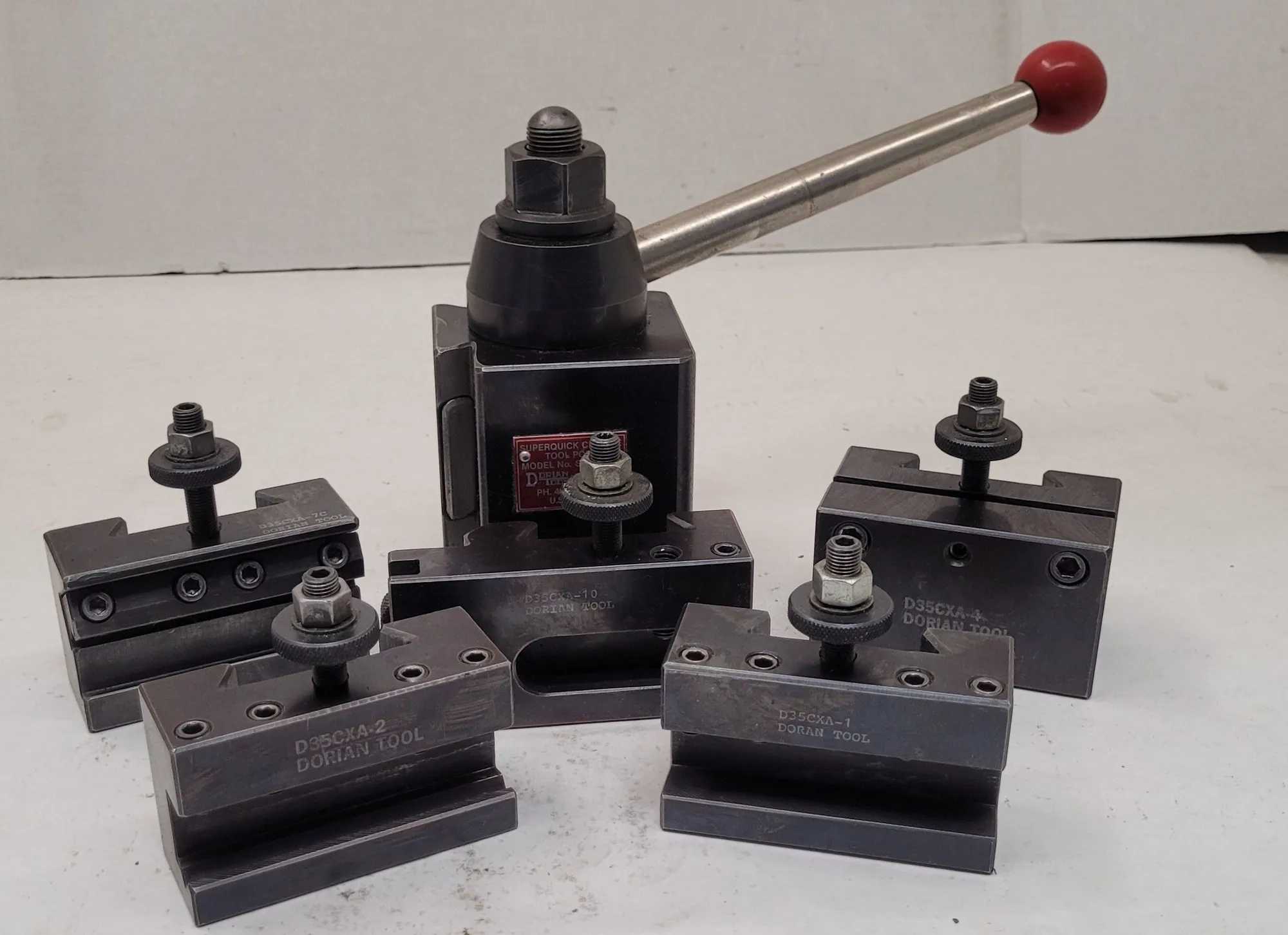 Dorian Tools SD35CXA Quick Change Tool Post Set With 6 Holders - MACHINING ACCESSORIES & TOOLING