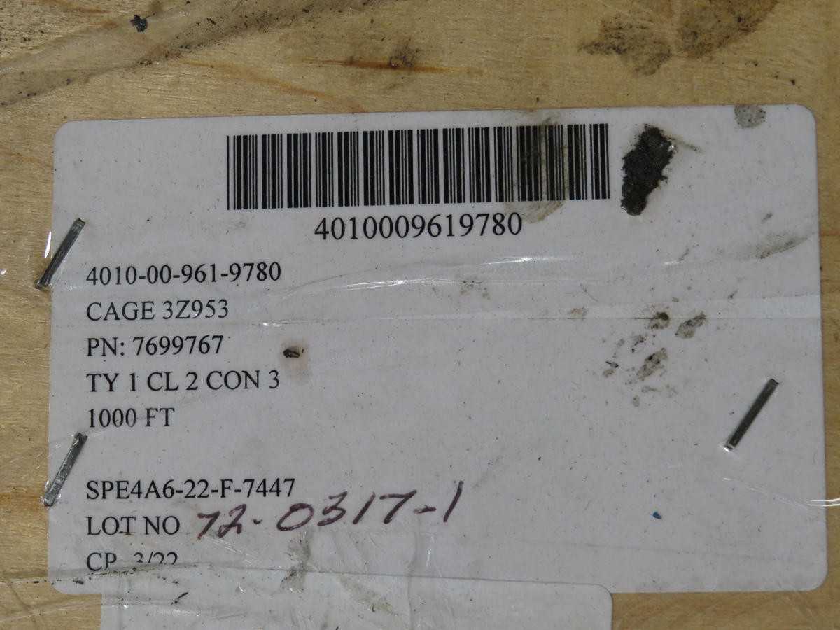 4010009619780 7699767 HEAVY DUTY STEEL WIRE CABLE 1000 FT T196105 - ELECTRICAL WIRE