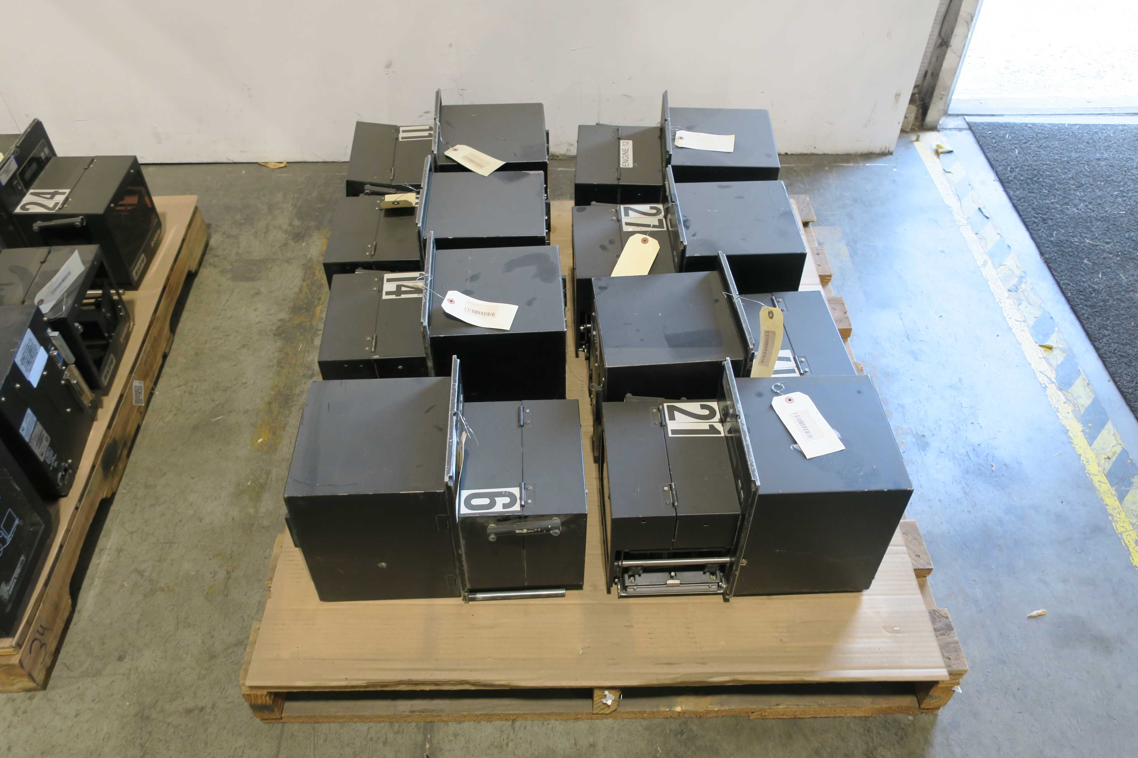SKU 1777013 - LOT OF 15 SATO M-8485SE BARCODE PRINTER INDUSTRIAL LABEL MAKER - PACKAGING