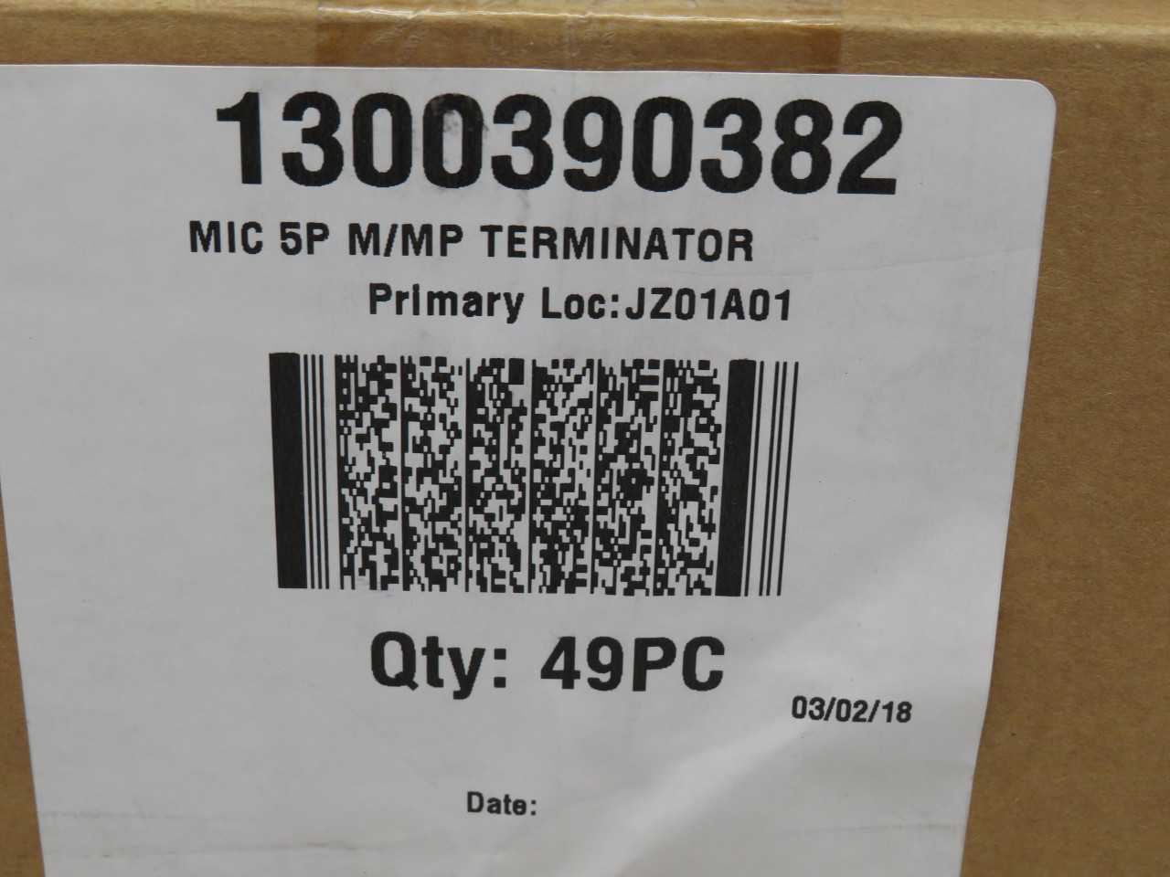 LOT OF 45 WOODHEAD 1300390382 DND100 DEVICENET 5P TERMINATOR MALE MICROCHANGE T154310 - PLUGS & RECEPTACLES