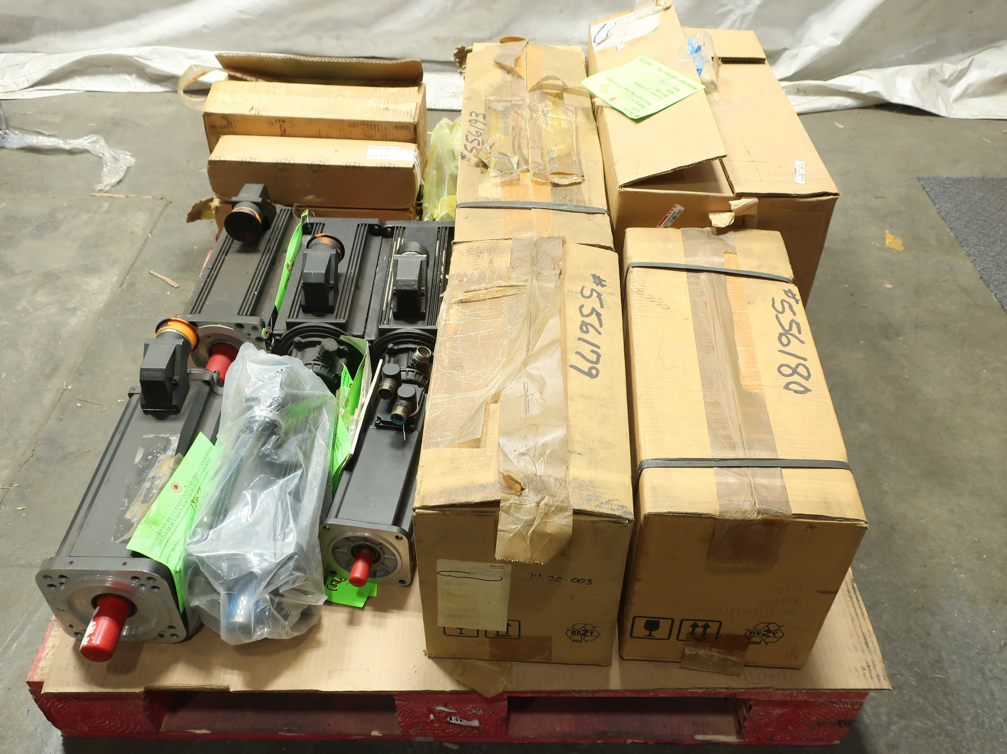 PALLET OF ASSORTED REXROTH SERVO MOTORS - SERVO MOTORS