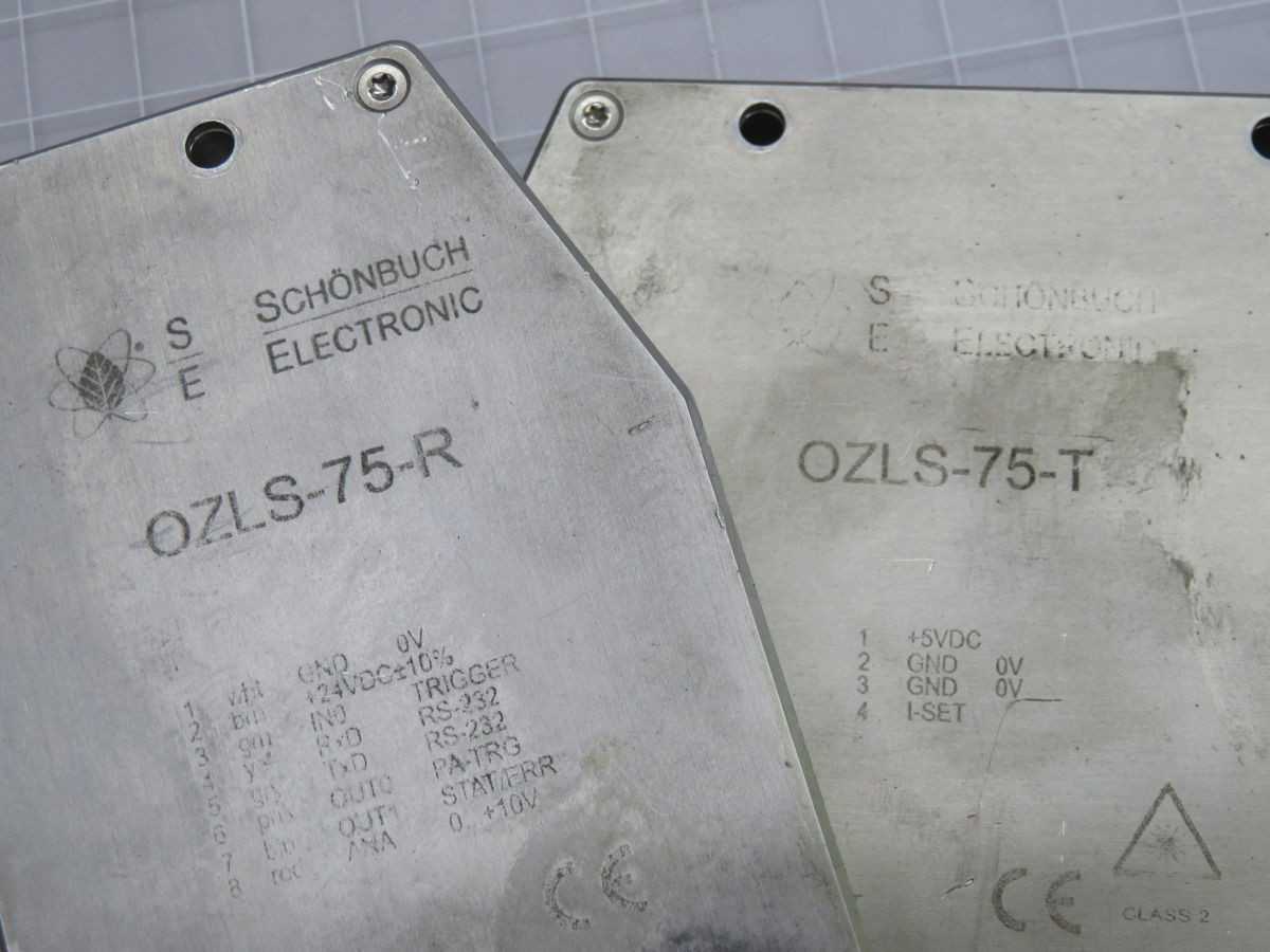 SCHONBUCH ELECTRONIC OZLS-75-T OZLS-75-R LASER LINE SENSOR T261133 - SENSORS