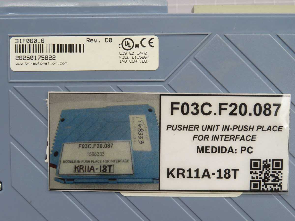 B&R 31F060.6 INTERFACE MODULE BH0218 - PLC MODULES