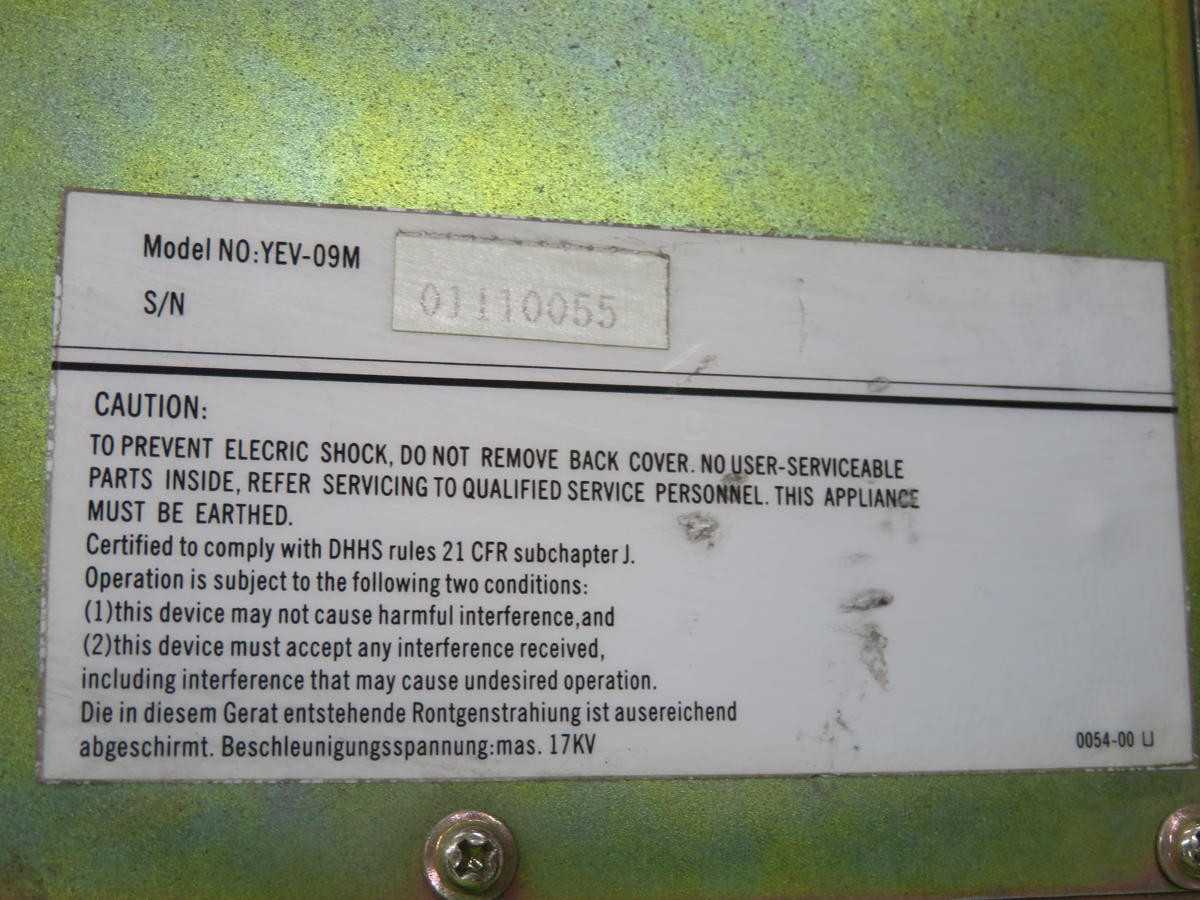 YEV-09M CONTROL PANEL CRT DISPLAY UNIT T212504 - HMIS & DISPLAYS