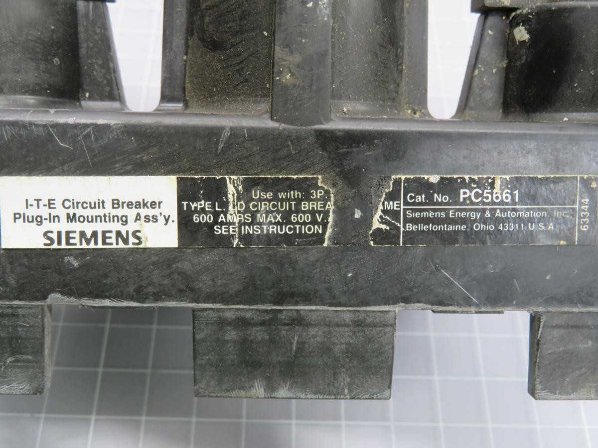 Siemens PC5661 I-T-E Circuit Breaker T239306 - Reliable Protection for Your Electrical System - CIRCUIT BREAKERS