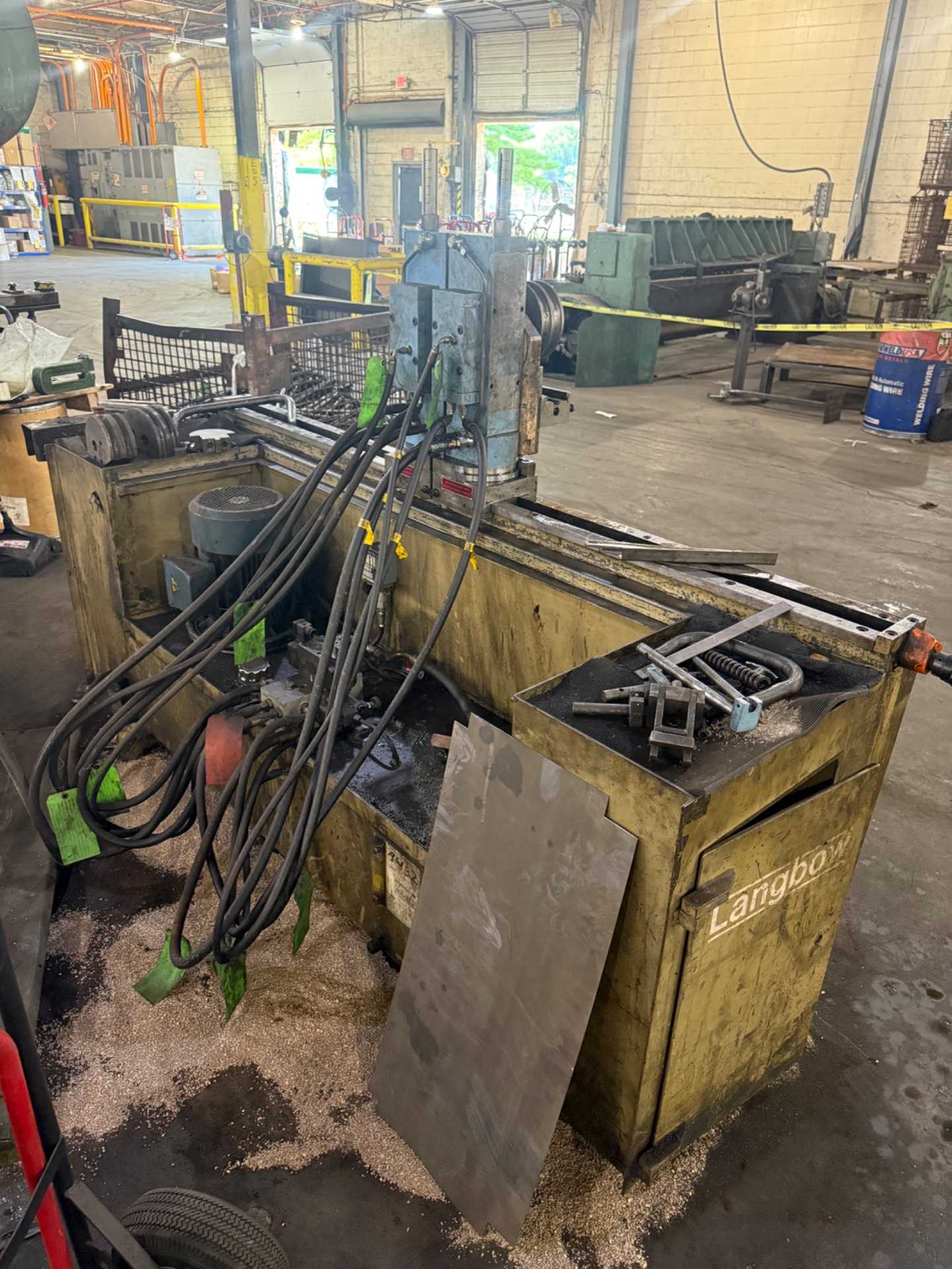 1997 LANGBOW TM32 HYDRAULIC PIPE & TUBE BENDER - 480V, 120'' LENGTH, 1.25'' DIAMETER - PIPE & TUBE BENDERS