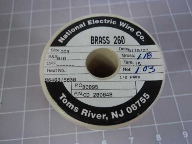 Lot Of 30 National Electric Wire CD280848 Brass 260 Wire T10865 - WIRE