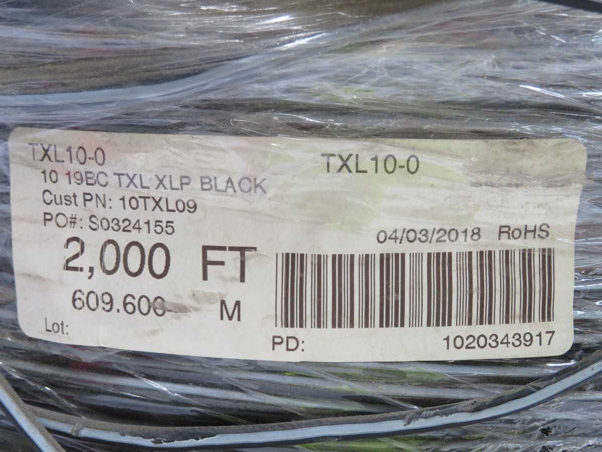 LOT OF 2000FT TXL10-0 CABLE WIRE T215238 - ELECTRICAL WIRE
