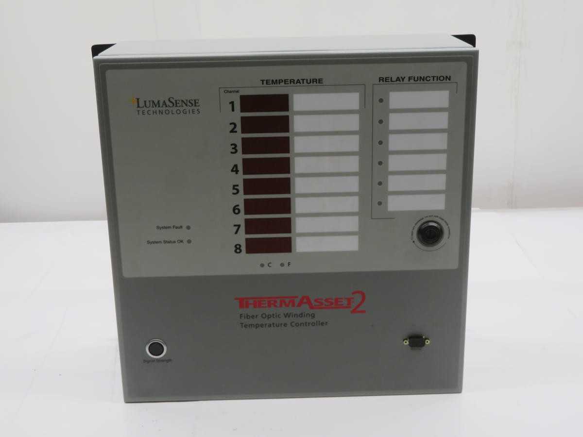LUMASENSE 00-14740-38 THERMASSET 2 FIBER OPTIC WINDING TEMPURATURE CONTROLLER T211661 - TEMPERATURE CONTROLLERS