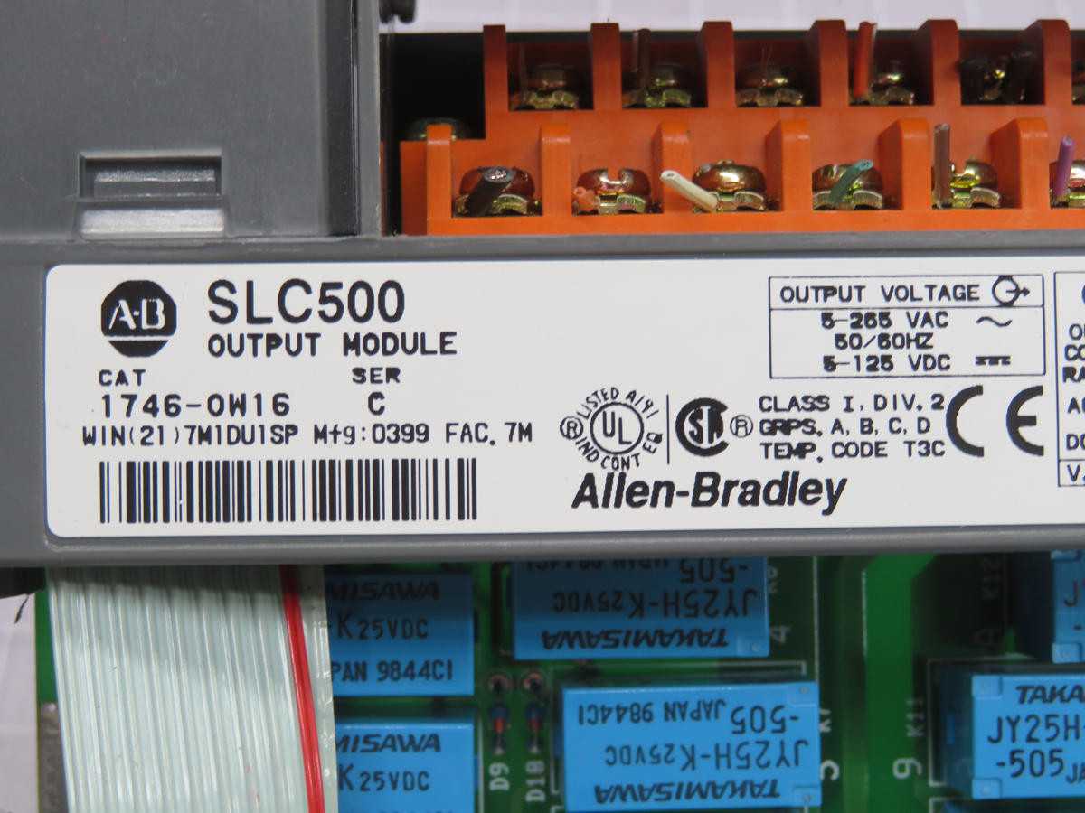ALLEN BRADLEY 1746-0W16 SLC500 OUTPUT MODULE T230252 - AUTOMATION & CONTROLS