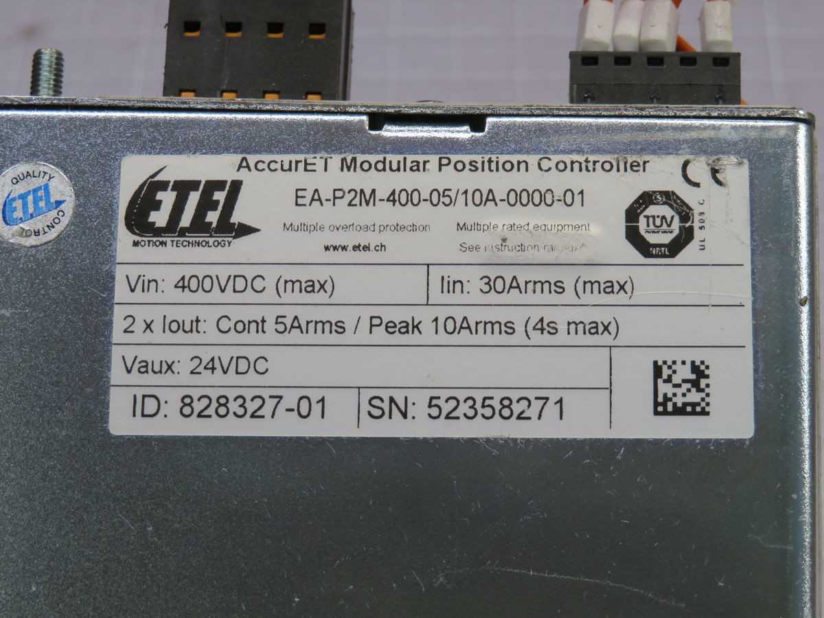 Etel EA-P2M-400-05/10A-0000-01 Accuret Modular Position Controller - UPS