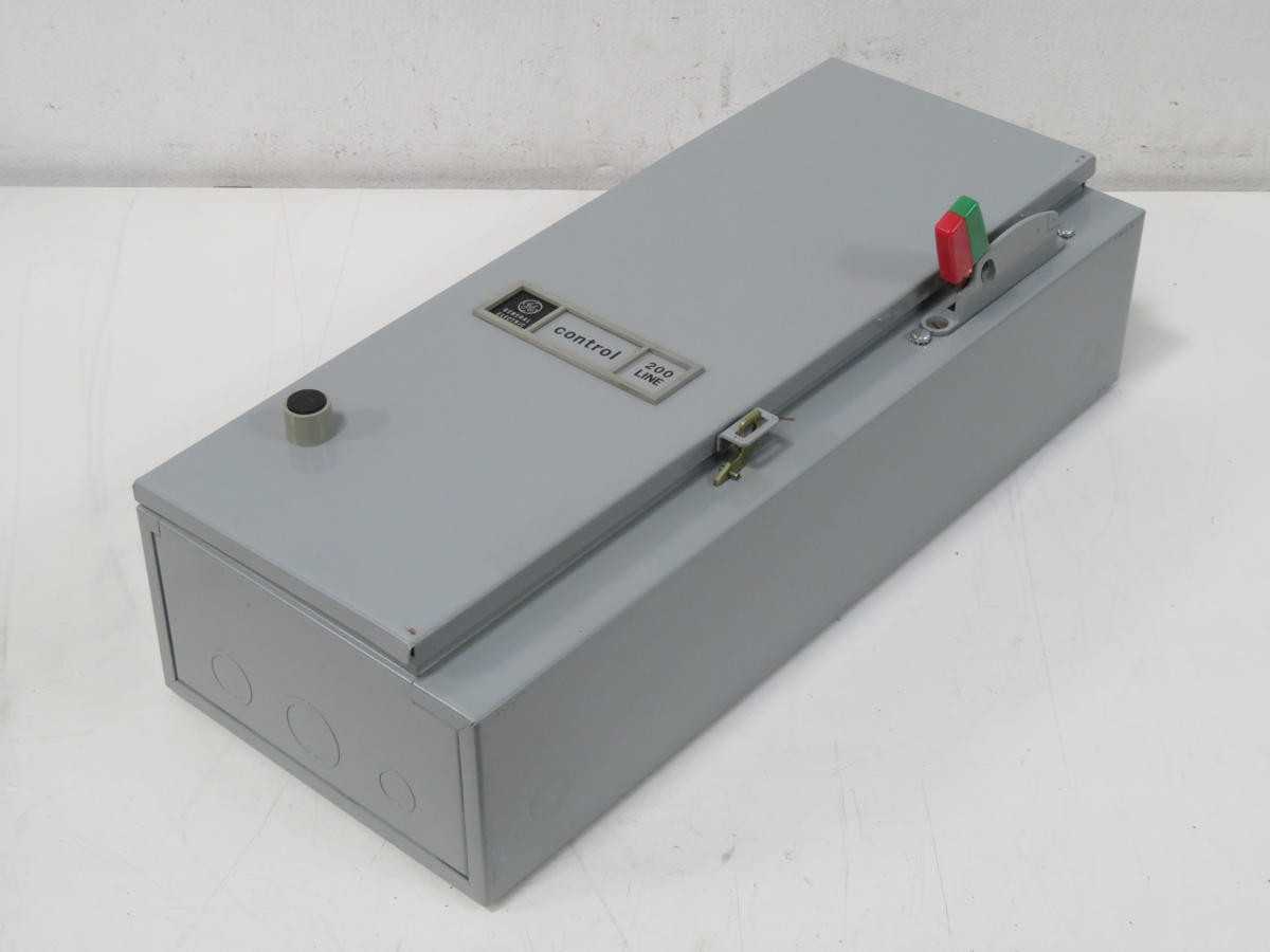 GE CR207C104HAA FULL VOLTAGE STARTER 460/380 VAC 7-1/2 HP SIZE 1 T194417 - DC MOTOR
