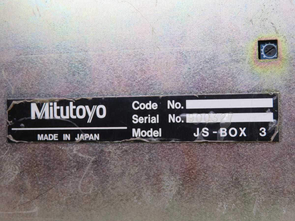 Mitutoyo JS-Box 3 Type A Remote Handheld Controller T205888 - OPERATOR CONTROLS