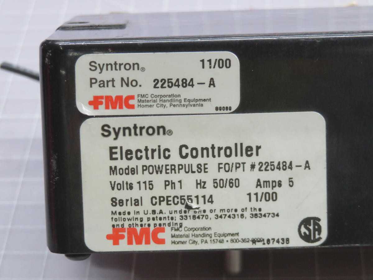 FMC 225484-A POWER CONTROLLER T231143 - PLC MODULES