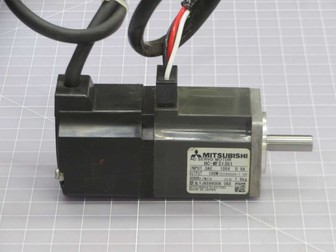 MITSUBISHI HC-MFS13G1 AC SERVO MOTOR T245260 - SERVO