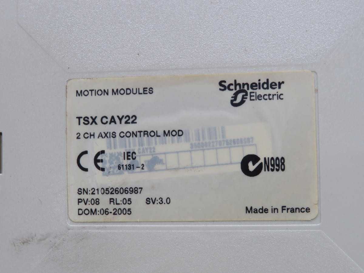 SCHNEIDER TSXCAY22 PLC MODULE T226692 - PLC MODULES