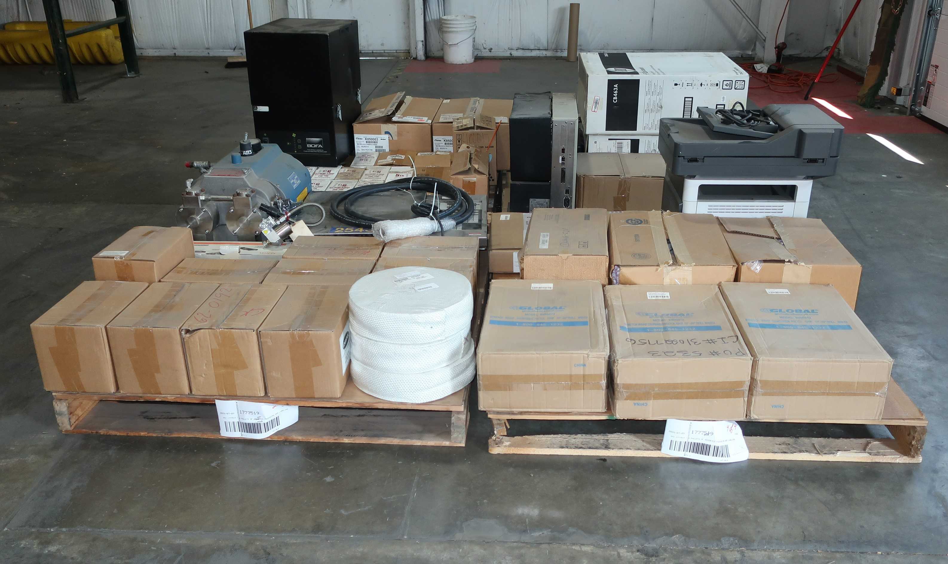 SKU 1777519 - 4 PALLETS OF ASSORTED PACKAGING AND LABELING - PACKAGING