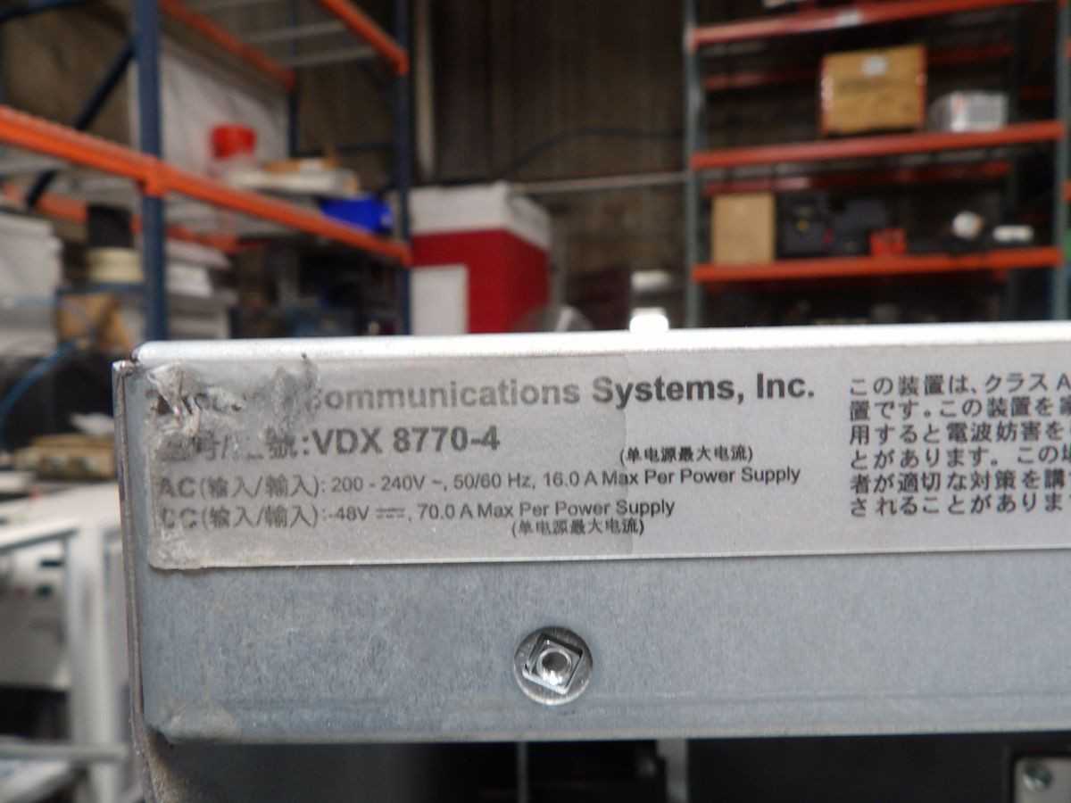 BROCADE VDX 8770-4 CHASSIS WITH 3X FABRIC 2XMGMT MODULE 2X POWER 2XAVAI M6010 - CONTROL CABINETS