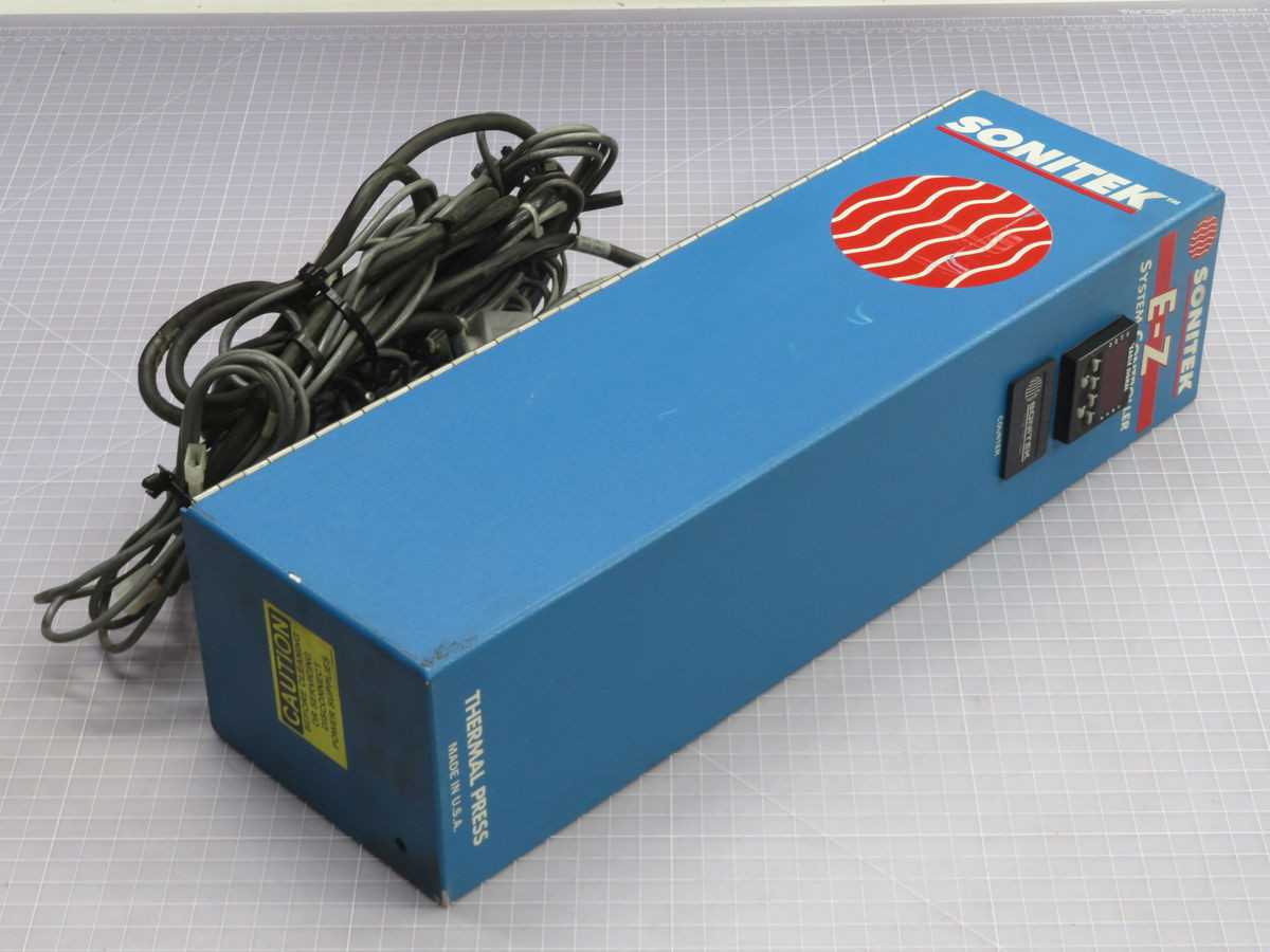 SONITEK PS 501/1 THERMAL PRESS CONTROLLER T247391 - OPERATOR CONTROLS