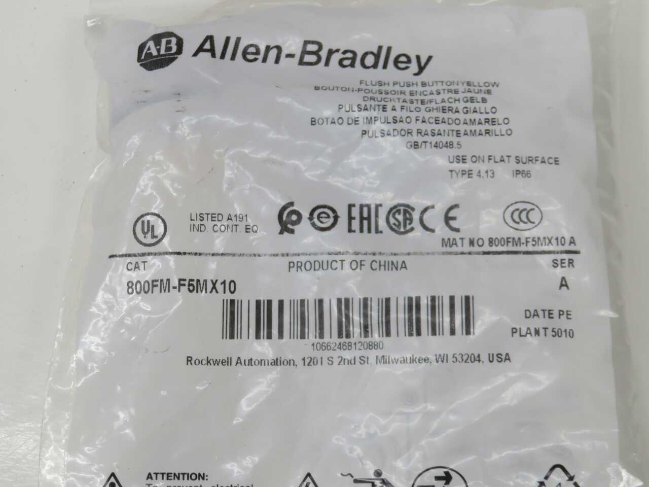 Lot Of 20 Allen Bradley 800FM-F5MX10 Push Button T271131 - TERMINAL BLOCKS