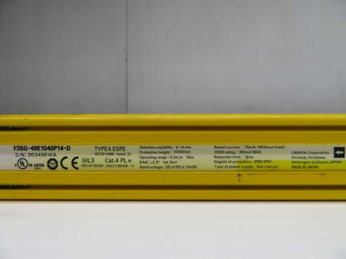 OMRON F3SG-4RE1040P14-D SAFETY LIGHT CURTAIN T253728 - SENSORS