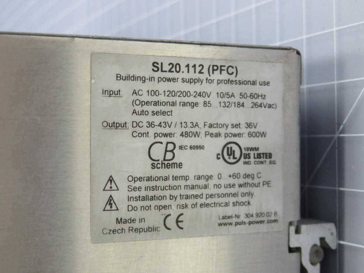 PULS SL20.112 Power Supply T224412 - Reliable Performance for Your Equipment - POWER SUPPLIES