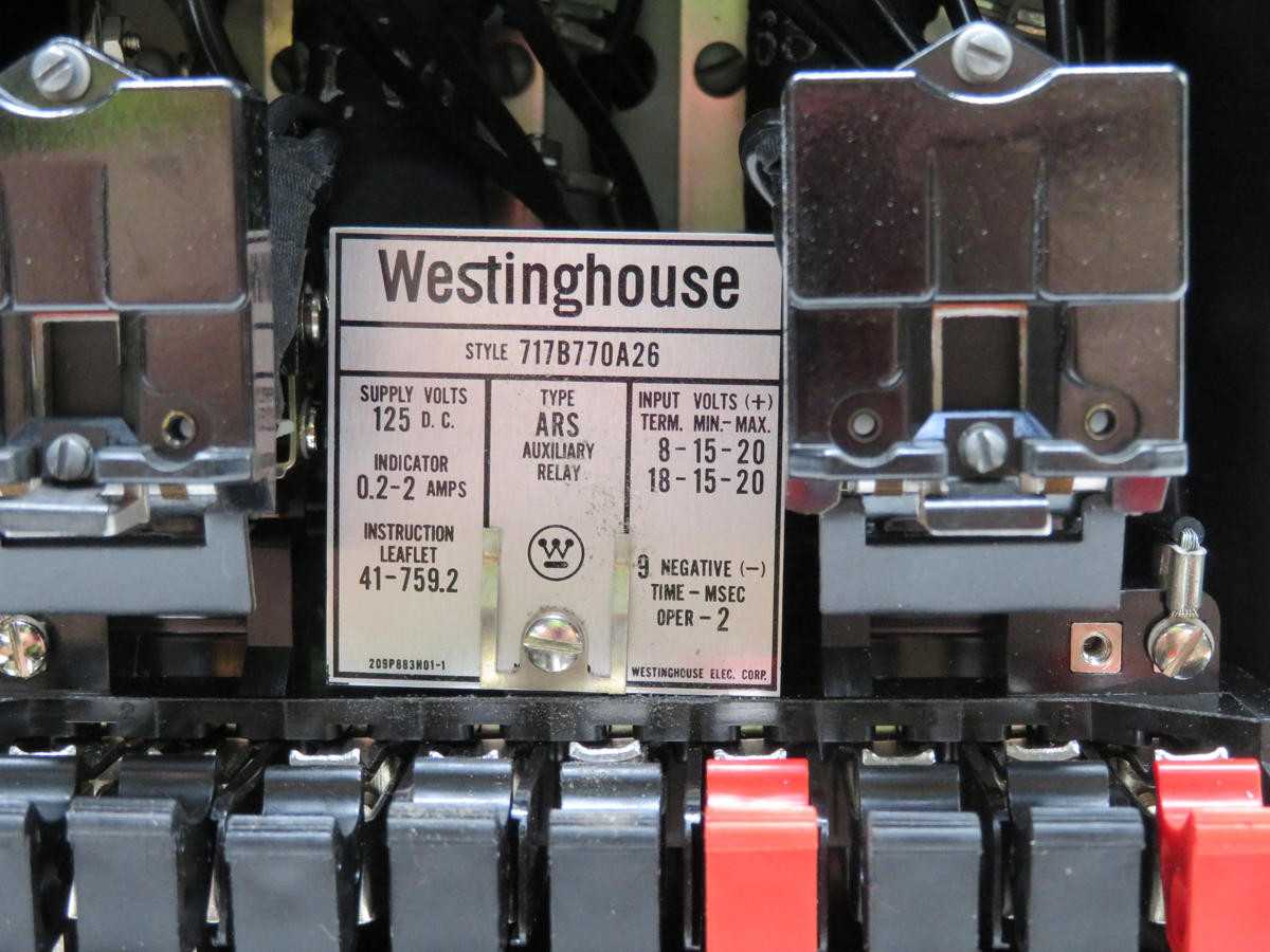 WESTINGHOUSE 717B770A26 TYPE ARS AUXILIARY RELAY T210312 - PROTECTION RELAY