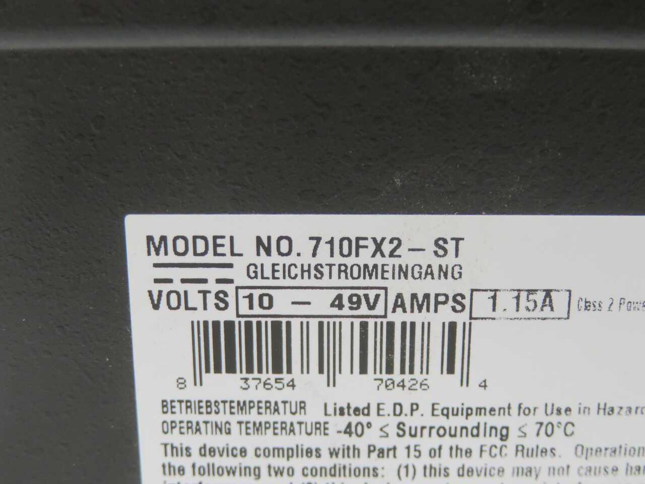 N-TRON 710FX2-ST ETHERNET SWITCH T270436 - SWITCHES