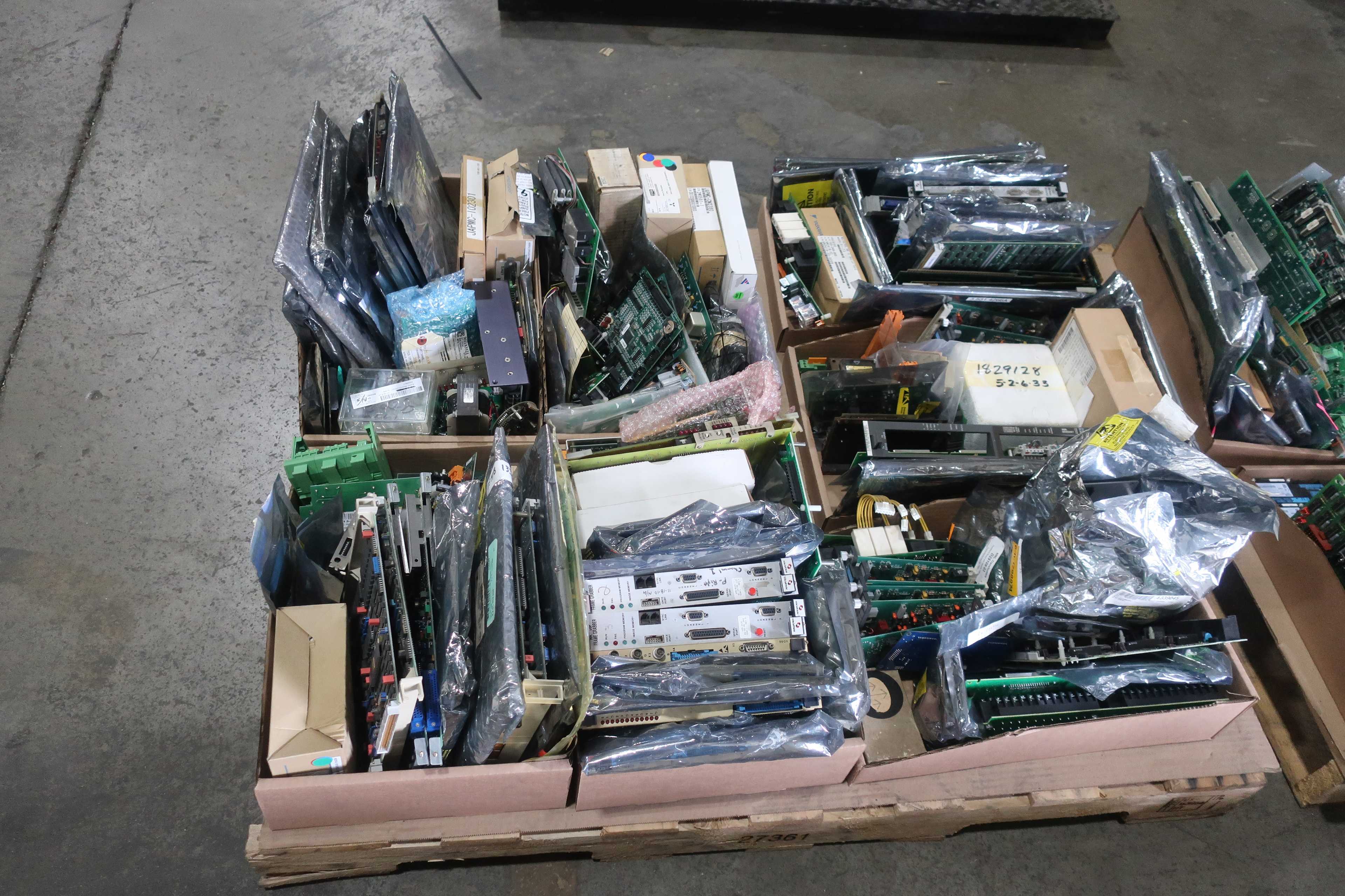SKU 1762483 - 4 PALLETS OF ASSORTED PCB CIRCUIT BOARDS - PCB CIRCUIT BOARDS