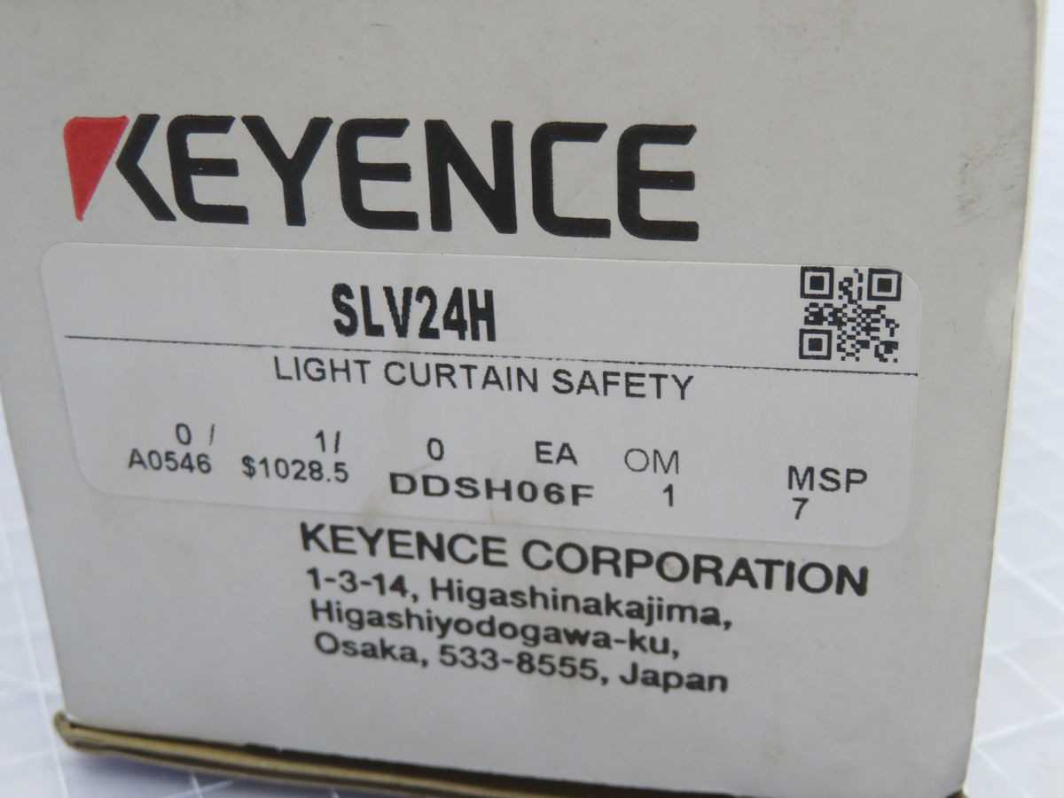 KEYENCE SL-V24H-T SAFETY LIGHT CURTAIN TRANSMITTER T260044 - SENSORS