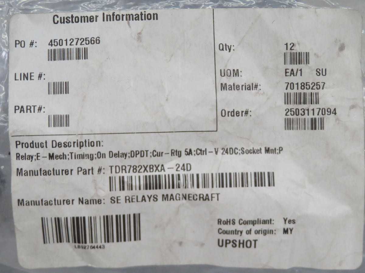 LOT OF 12 MAGNECRAFT TDR782XBXA-24D TIME DELAY RELAY T199536 - SOLID STATE RELAY