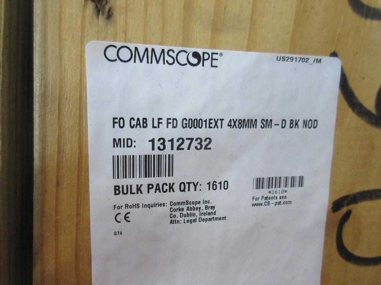CORNING OPTICAL COMMUNICATIONS 1312732 SINGLE MODE FIBER OPTIC CABLE 1 FIBER 1610 FT T108678 - FIBER OPTIC CABLE