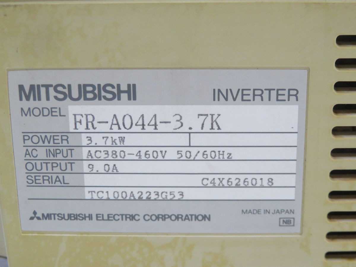 Mitsubishi FR-A044-3.7k Inverter Drive T259964 - AC VFD DRIVES