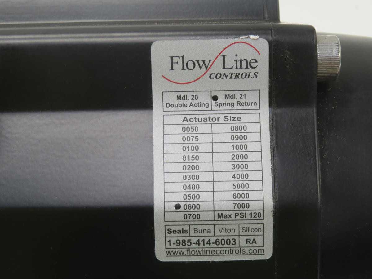 FLOWLINE 21 0600 21 PNEUMATIC VALVE ACTUATOR SIZE 0600 T210214 - PNEUMATIC VALVE ACTUATORS
