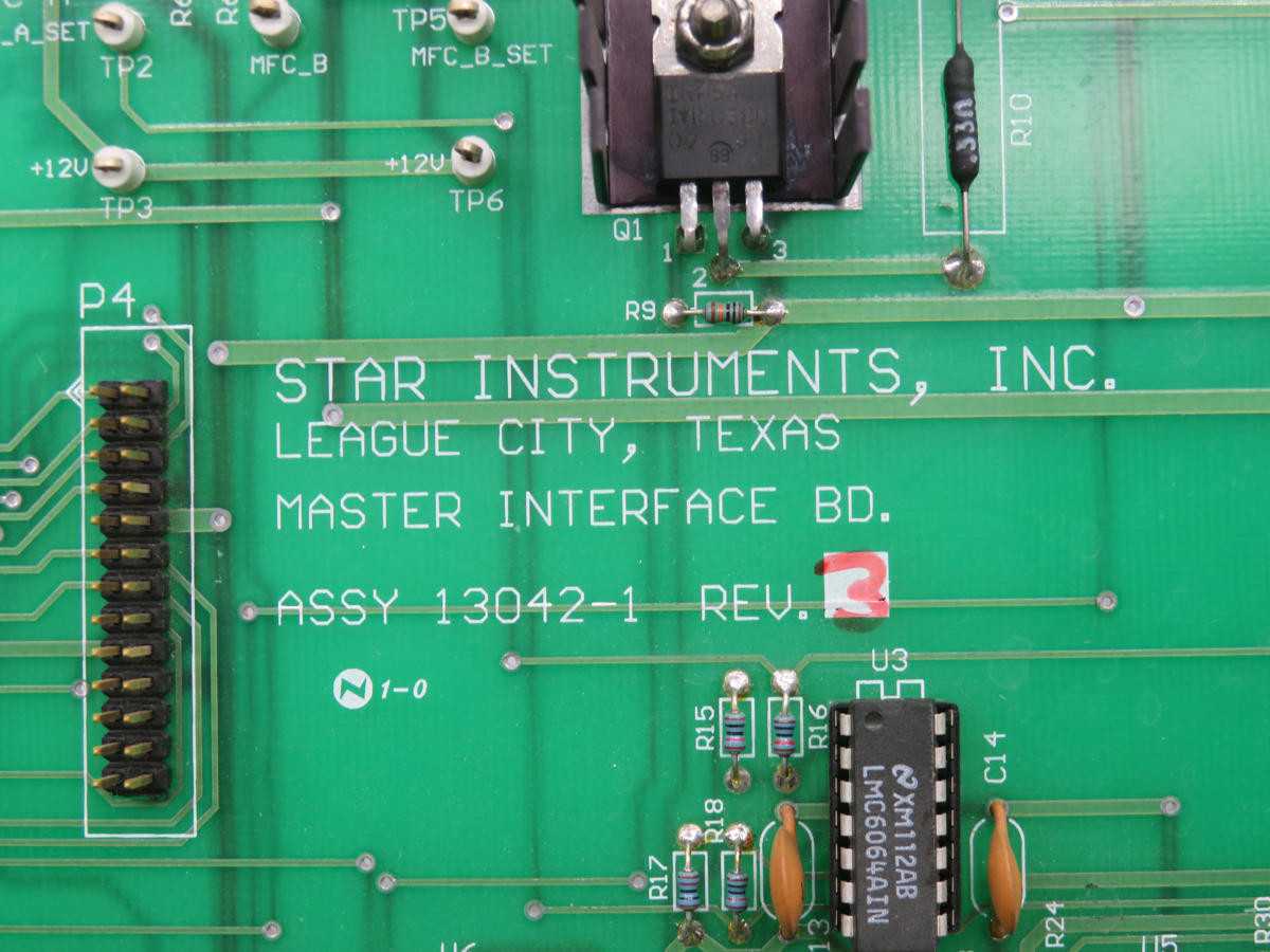 STAR INSTRUMENT 13042-1 MASTER INTERFACE BOARD T215668 - PCB CIRCUIT BOARDS