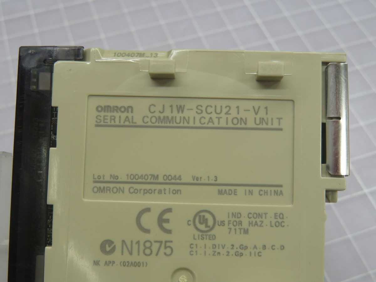 OMRON CJ1W-SCU21-V1 COMMUNICATIONS MODULE T246367 - PLC MODULES
