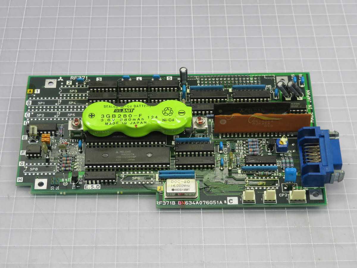 MITSUBISHI BN634A076G51A ABSOLUTE POSITION OPTION CARD PC BOARD T217246 - PCB CIRCUIT BOARDS