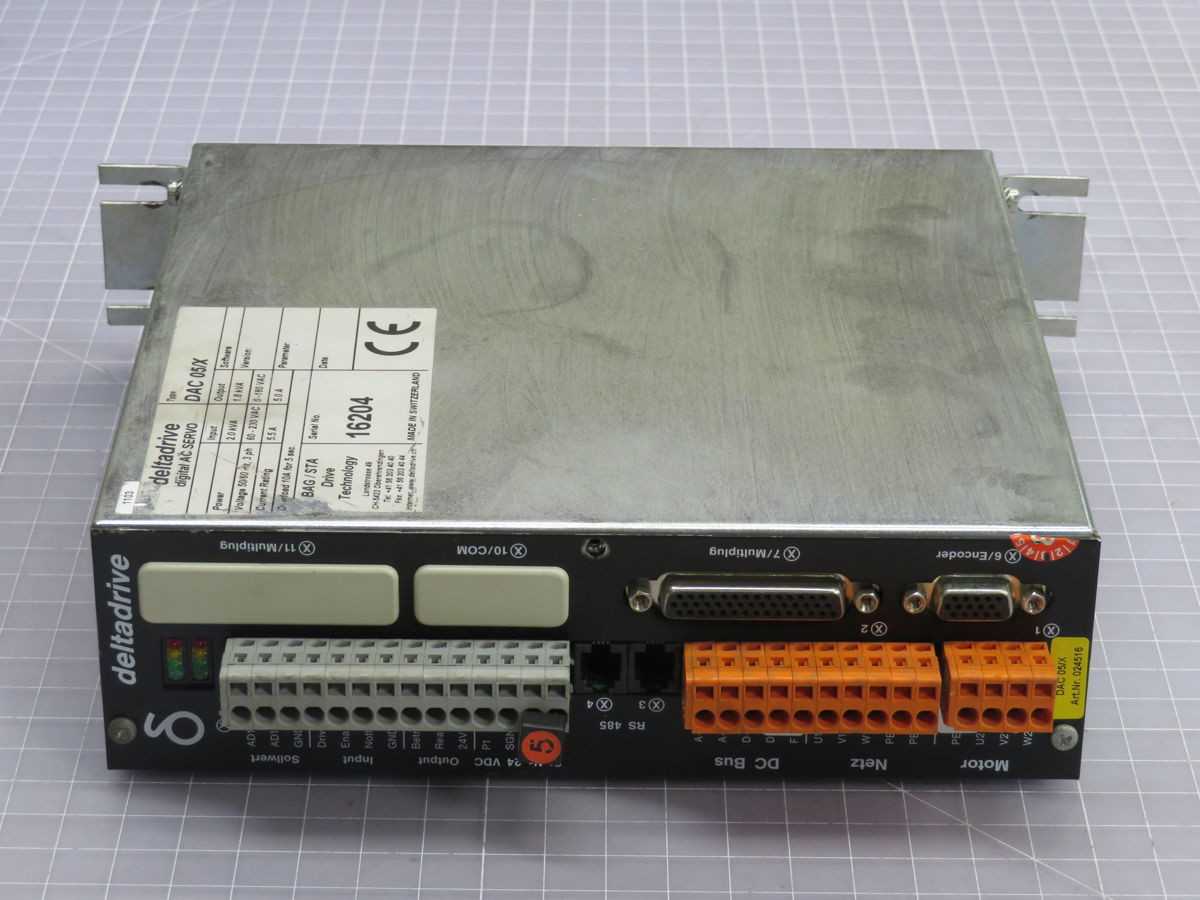 DELTADRIVE DAC 05/X DIGITAL AC SERVO DRIVE T248290 - AC VFD DRIVES