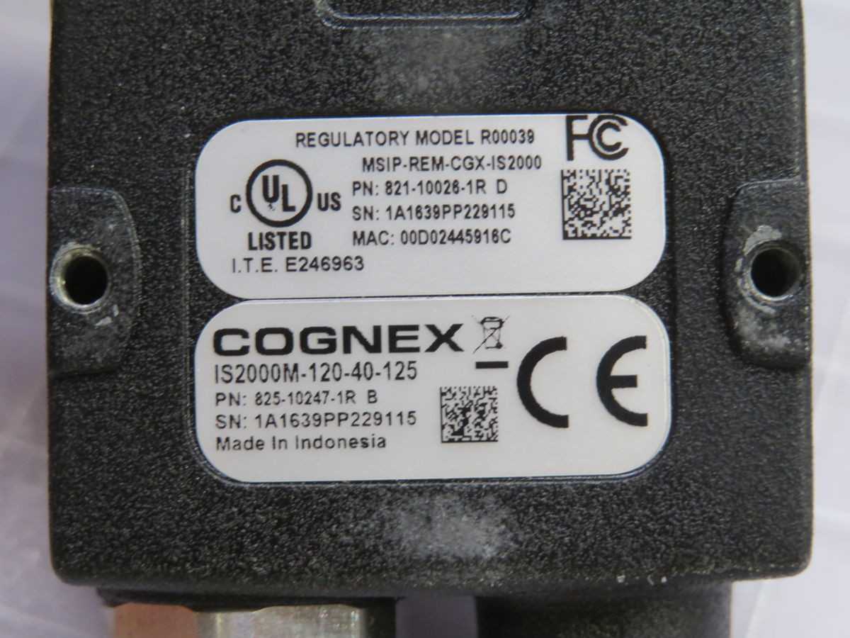 COGNEX IS2000M-120-40-12 VISION SENSOR T257967 - INSPECTION CAMERAS