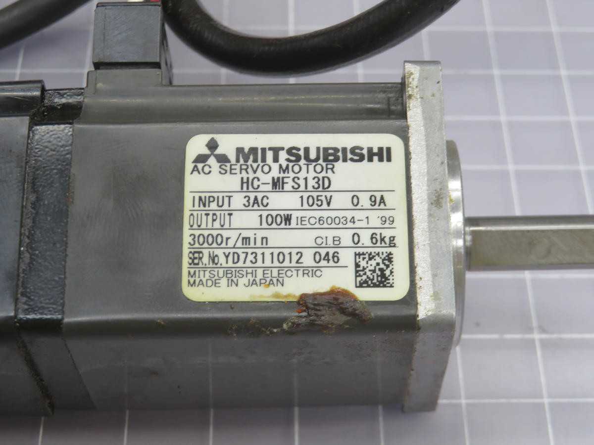 MITSUBISHI HC-MFS13D AC SERVO MOTOR T244815 - SERVO