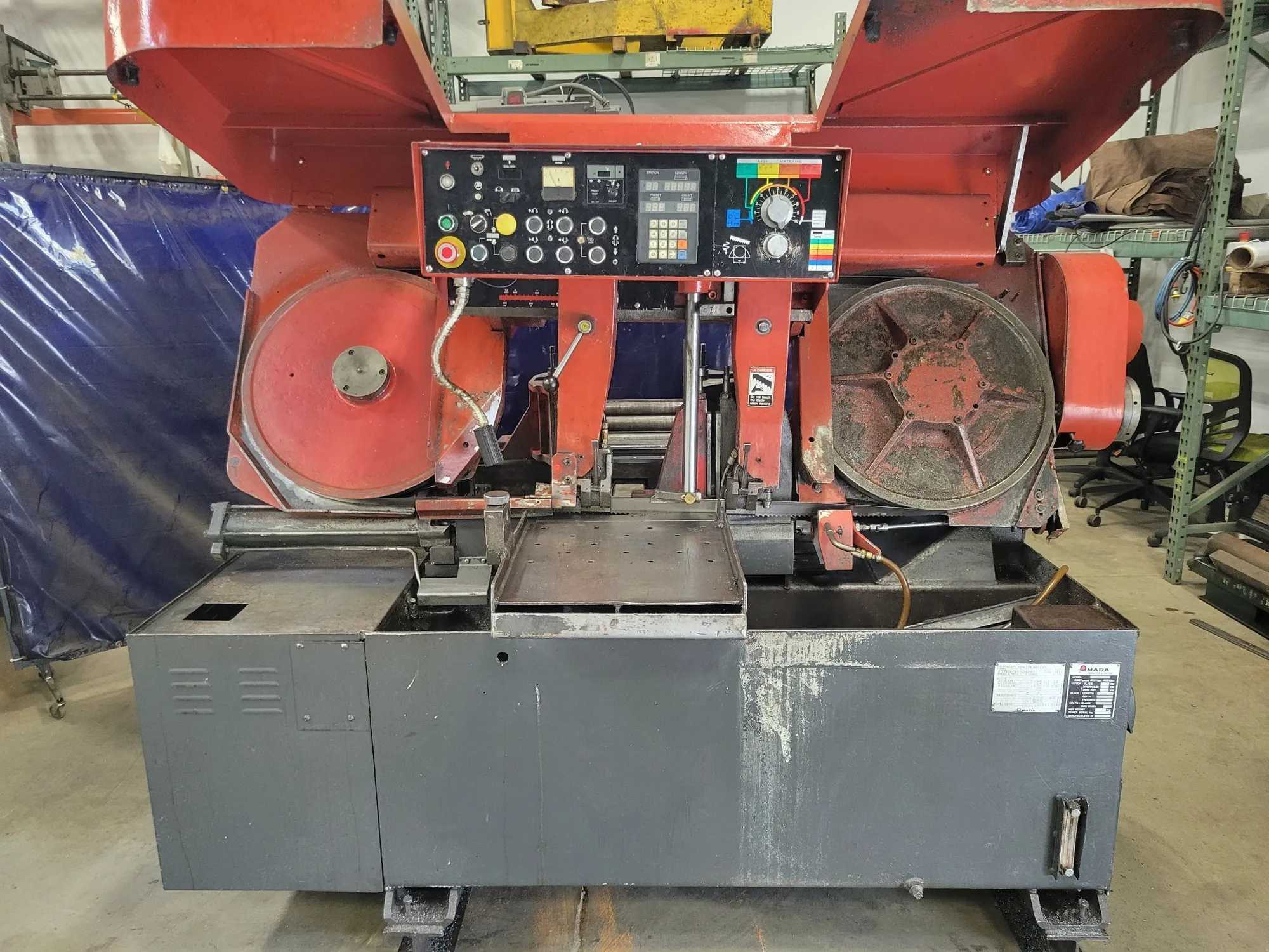 1998 Amada HFA 400-W Automatic Programmable Bandsaw, 7.5 HP, 220V 3-Phase - HORIZONTAL BAND SAWS