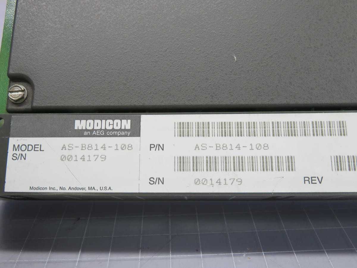 MODICON AS-B814-108 PLC MODULE T217370 - PLC MODULES