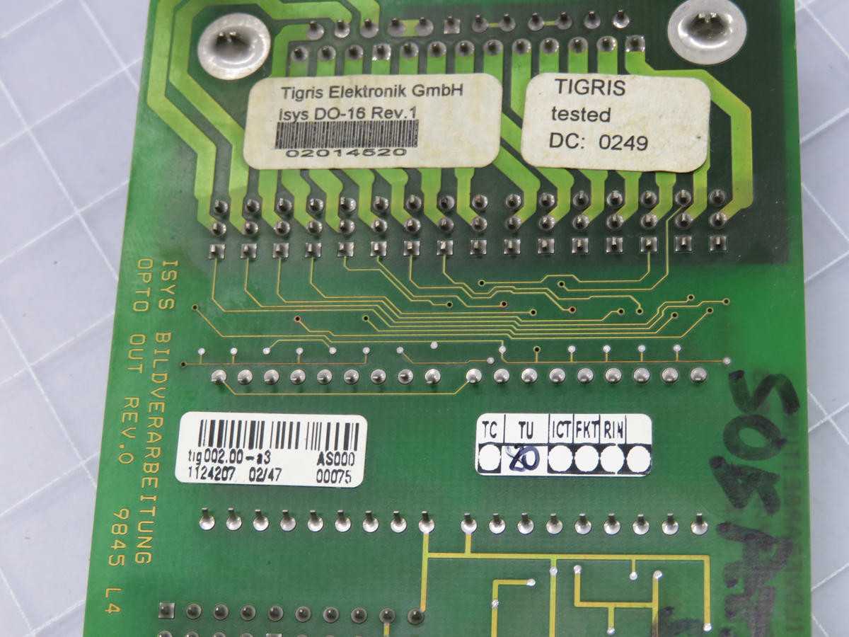 TIGRIS ISYS DO-16 CIRCUIT BOARD T221248 - PCB CIRCUIT BOARDS