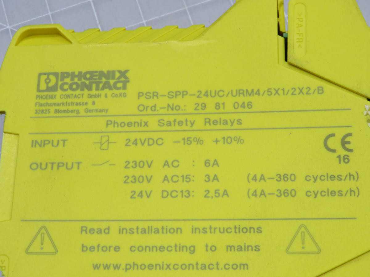 PHOENIX CONTACT PSR-SPP-24UC/URM4/5X1/2X2/B SAFETY RELAY T220356 - SAFETY RELAY