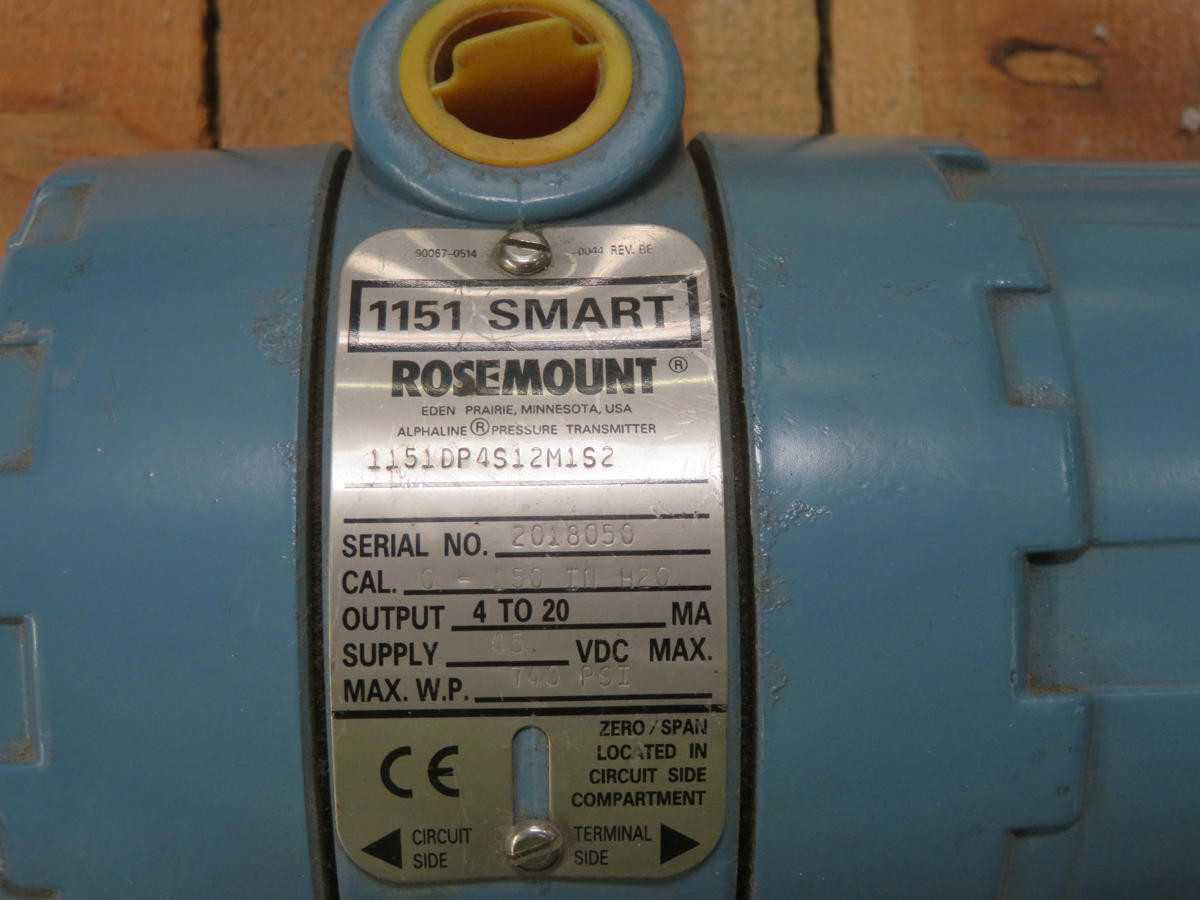 ROSEMOUNT 1151DP4S12M1S2 SMART PRESSURE TRANSMITTER T231713 - PRESSURE TRANSMITTER