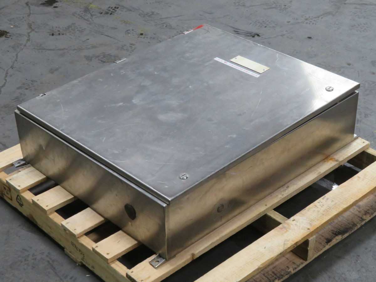 HOFFMAN A-160 STAINLESS STEEL INDUSTRIAL CONTROL PANEL ENCLOSURE T254011 - ELECTRICAL ENCLOSURES